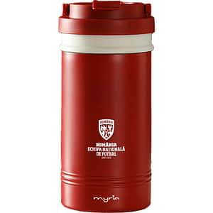 Cana calatorie MYRIA Echipa Nationala de Fotbal MY4899RDFRF, 0.45l, inox, rosu