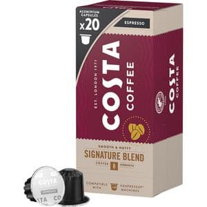 Capsule cafea COSTA COFFEE Signature Blend Espresso, compatibile Nespresso, 20 capsule, 114g