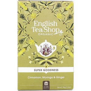 Ceai ENGLISH TEA SHOP Organic Super Goodness Scortisoara&Moringa&Ghimbir, 35g, 20 buc
