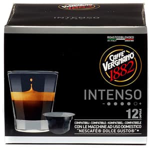 Capsule cafea VERGNANO Intenso, compatibile Dolce Gusto, 12 capsule, 84g