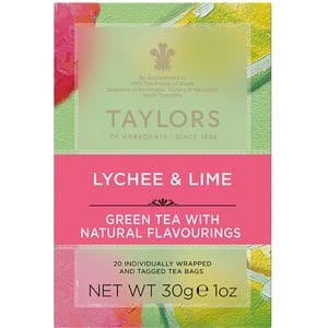 Ceai verde TAYLORS OF HARROGATE Lychee & Lime, 20 buc, 30g