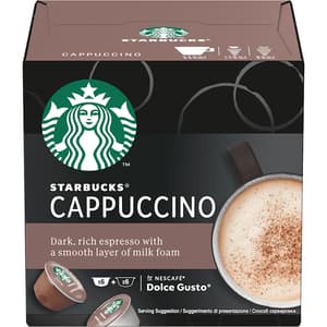 Capsule cafea STARBUCKS Cappuccino, compatibile Dolce Gusto, 12 capsule, 120g