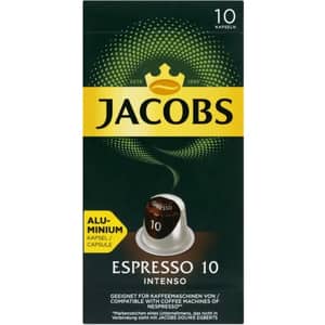 Capsule cafea JACOBS Espresso 10 Intenso, compatibile Nespresso, 10 capsule, 52g