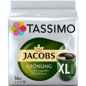 Capsule cafea JACOBS Kronung XL, compatibile Tassimo, 16 capsule, 195g