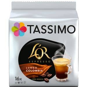 Capsule cafea TASSIMO L'or Columbia, compatibile Tassimo, 16 capsule, 110.4g