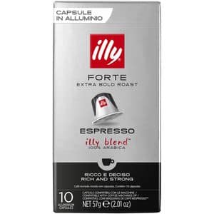 Capsule cafea ILLY Espresso Forte, compatibile Nespresso, 10 capsule, 57g
