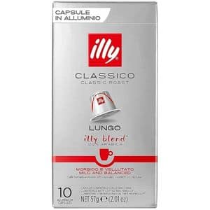 Capsule cafea ILLY Espresso Lungo, compatibile Nespresso, 10 capsule, 57g