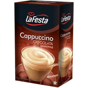 Cafea instant LA FESTA Cappuccino Ciocolata, 8 bucati, 125g