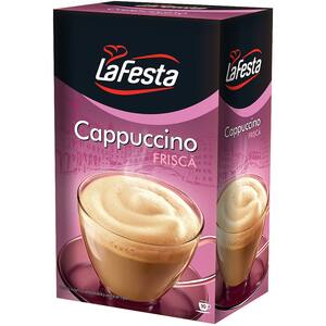 Cafea instant LA FESTA Cappuccino Frisca, 8 bucati, 125g