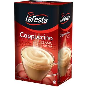 Cafea instant LA FESTA Cappuccino Classic, 8 bucati, 125g