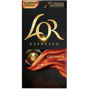 Capsule cafea L'OR Espresso Colombia, compatibile Nespresso, 10 capsule, 52g
