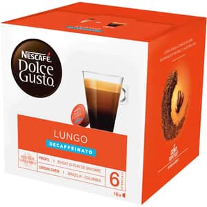 Capsule cafea NESCAFE Caffe Lungo Decaffeinato, compatibile Dolce Gusto, 16 capsule, 210g