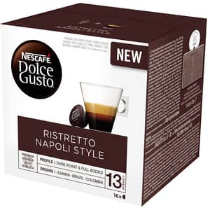 Capsule cafea NESCAFE Ristretto Napoli Style, compatibile Dolce Gusto,16 capsule, 128g