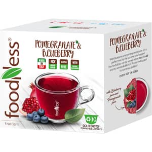 Ceai capsule FOODNESS Pomegranate & Blueberry compatibile Dolce Gusto, 10 capsule, 150g