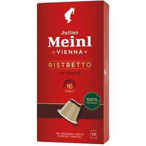 Capsule cafea JULIUS MEINL Ristretto Intenso, compatibile Nespresso, 10 capsule, 56g
