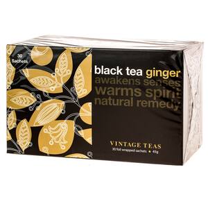 Ceai negru VINTAGE TEAS, ghimbir, 45g, 30 buc