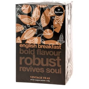Ceai VINTAGE TEAS English Breakfast, 60g, 30 buc
