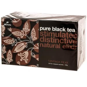 Ceai VINTAGE TEAS Pure Black, 60g, 30 buc