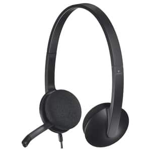 Casti PC LOGITECH H340, USB, negru