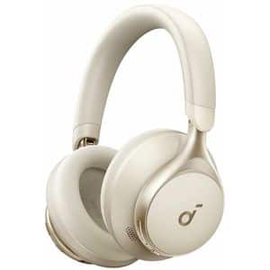 Casti ANKER Soundcore Space One, Bluetooth, Over-ear, Microfon, Noise Cancelling, alb