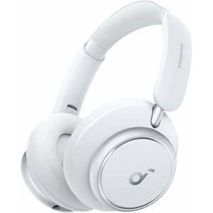 Casti ANKER Soundcore Space Q45, Bluetooth, Over-ear, Microfon, Noise Cancelling, alb