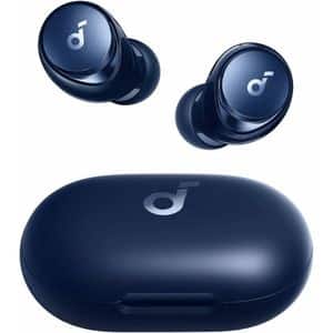 Casti ANKER Soundcore Space A40, True Wireless, Bluetooth, In-ear, Microfon, Noise Cancelling, Carcasa incarcare Wireless, albastru