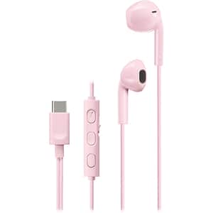 Casti JVC HA-FR17UC-P-U, Cu Fir, In-Ear, Microfon, USB-C, roz