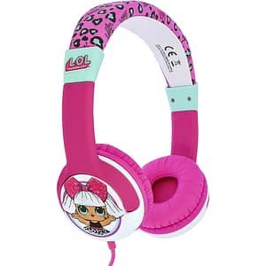 Casti pentru copii OTL L.O.L Surprise My Diva, Cu fir, On-ear, roz