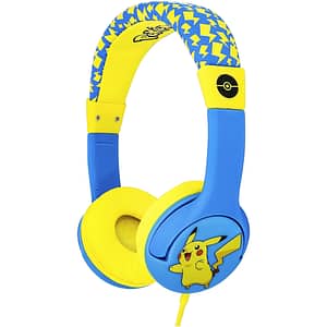 Casti pentru copii OTL Pokemon Pikachu, Cu fir, On-ear, galben-albastru