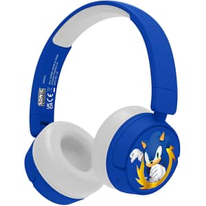 Casti pentru copii OTL Sonic The Hedgehog, Bluetooth, On-ear, Microfon, albastru