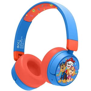 Casti pentru copii OTL Paw Patrol, Bluetooth, On-ear, Microfon, albastru-portocaliu