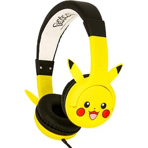 Casti pentru copii OTL Pikachu, Cu fir, On-ear, galben