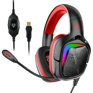 Casti Gaming VERTUX Miami, multiplatforma, USB, rosu