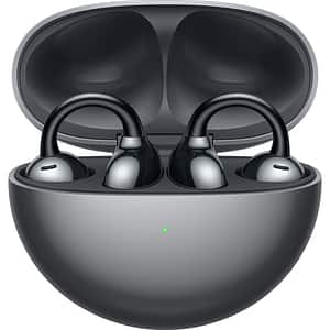Casti HUAWEI FreeClip, True wireless, Bluetooth, Open-ear, Microfon, Carcasa incarcare wireless, Starry Black