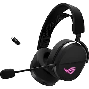 Casti Gaming Wireless ASUS Rog Pelta, stereo, multiplatforma, negru