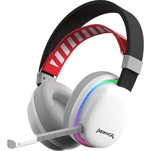 Casti Gaming Wireless MARVO Monka HG9069W, multiplatforma, stereo, alb