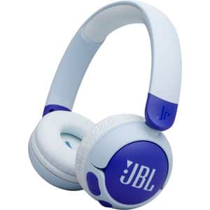 Casti pentru copii JBL JR320BT, Bluetooth, On-ear, Microfon, albastru
