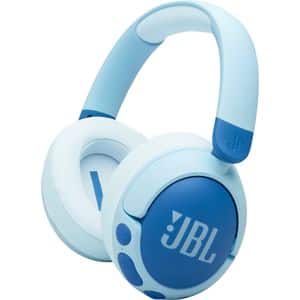 Casti pentru copii JBL JR470NC, Bluetooth, Over-ear, Microfon, Noise Cancelling, albastru