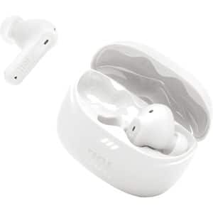 Casti JBL Tune Beam 2, True Wireless, Bluetooth, In-Ear, Microfon, Noise Cancelling, alb
