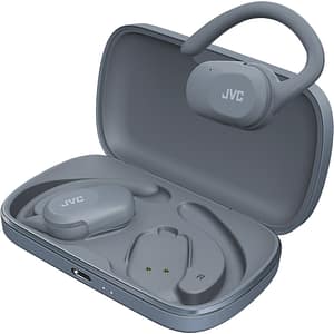 Casti JVC Nearphones HA-NP40T-A-U, True Wireless, Bluetooth, Open-ear, Microfon, albastru