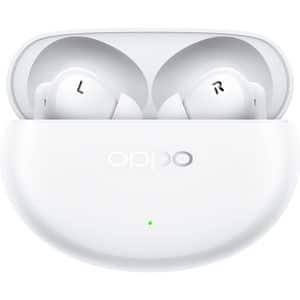 Casti OPPO Enco Air4 Pro, True Wireless, Bluetooth, In-Ear, Microfon, Noise Cancelling, Moonlight White