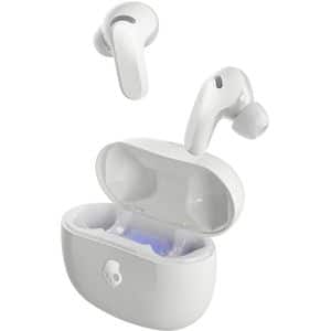 Casti SKULLCANDY Rail ANC S2IPW-S951, True Wireless, Bluetooth, In-Ear, Microfon, Noise Cancelling, Bone Orange Glow