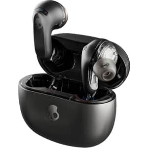 Casti SKULLCANDY Rail ANC S2IPW-P740, True Wireless, Bluetooth, In-Ear, Microfon, Noise Cancelling, Carcasa incarcare wireless, True Black