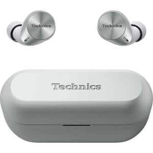Casti TECHNICS EAH-AZ60M2ES, True Wireless, Bluetooth, In-ear, Microfon, Noise Cancelling, Carcasa incarcare wireless, argintiu