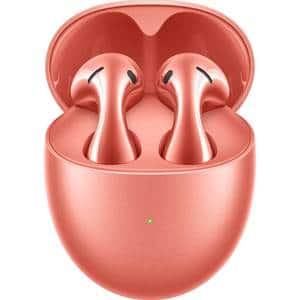 Casti HUAWEI FreeBuds 5, True wireless, Bluetooth, In-ear, Microfon, Noise Cancelling, Carcasa incarcare wireless, Coral Orange