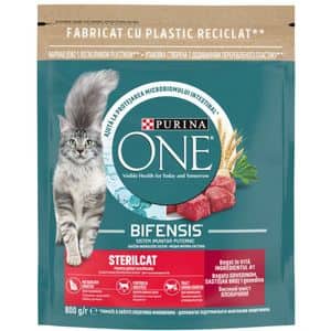 Hrana uscata pentru pisici PURINA ONE Sterilcat, Vita, 800 g