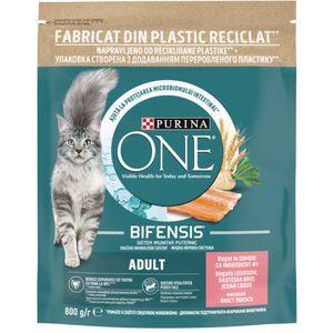 Hrana uscata pentru pisici PURINA ONE, Adult, Somon, 800 g