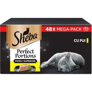 Hrana umeda pentru pisici SHEBA Perfect Portions, Adult, Pui, 8 x 6 x 37.5g