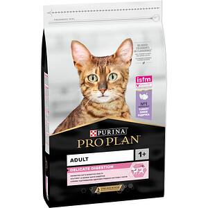 Hrana uscata pentru pisici PURINA PRO PLAN Delicate Digestion, Adult, Curcan, 10 kg
