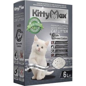 Asternut igienic pentru pisici KITTYMAX Carbon Activ, 6 L